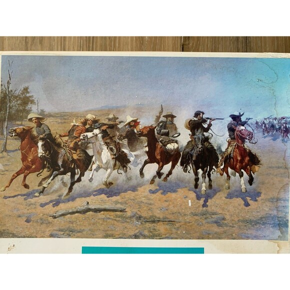 West Cowboy Jigsaw Puzzle 1000 Pieces Gull Qihan Toys  - Barn Find - Picture 2 of 8